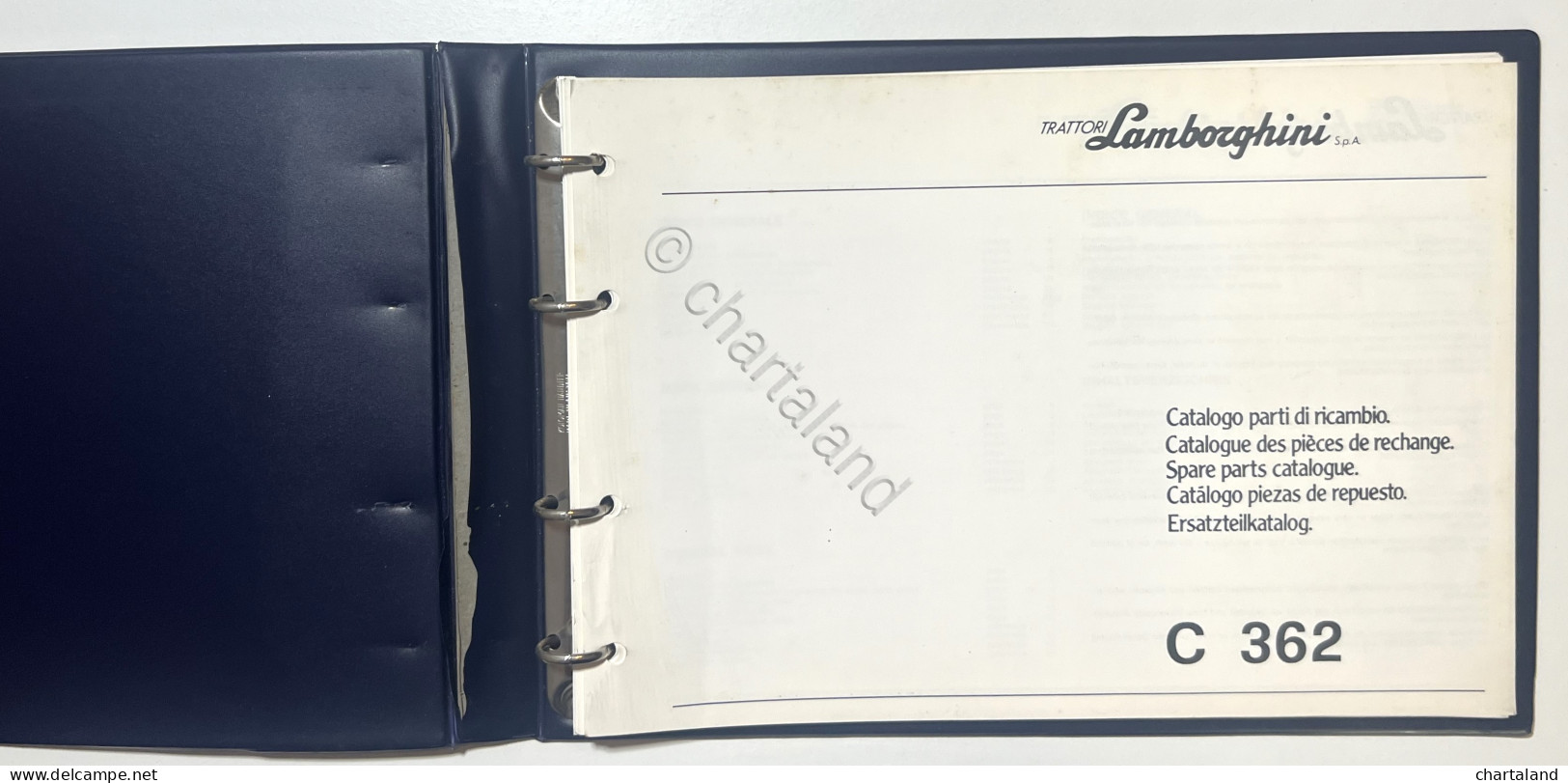 Catalogo Parti Di Ricambi Originali Lamborghini - C 362 - Ed. 1982 - Otros & Sin Clasificación