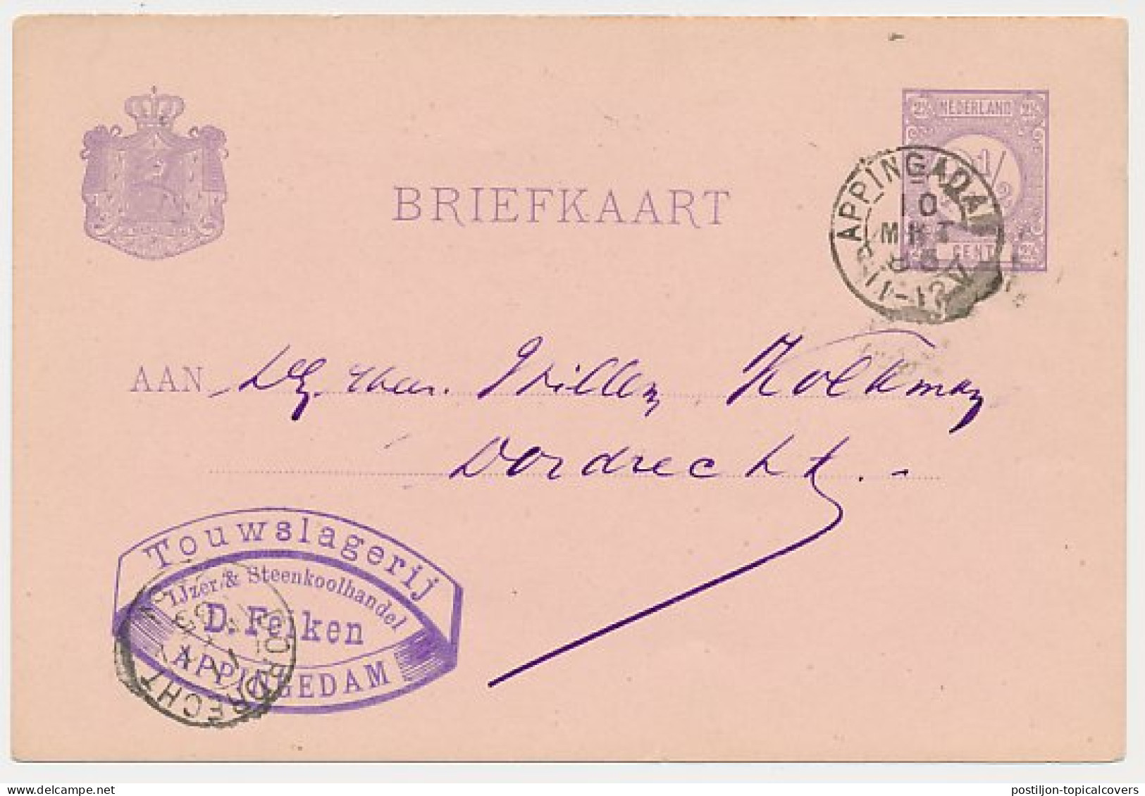 Kleinrondstempel Appingadam 1885 - Unclassified