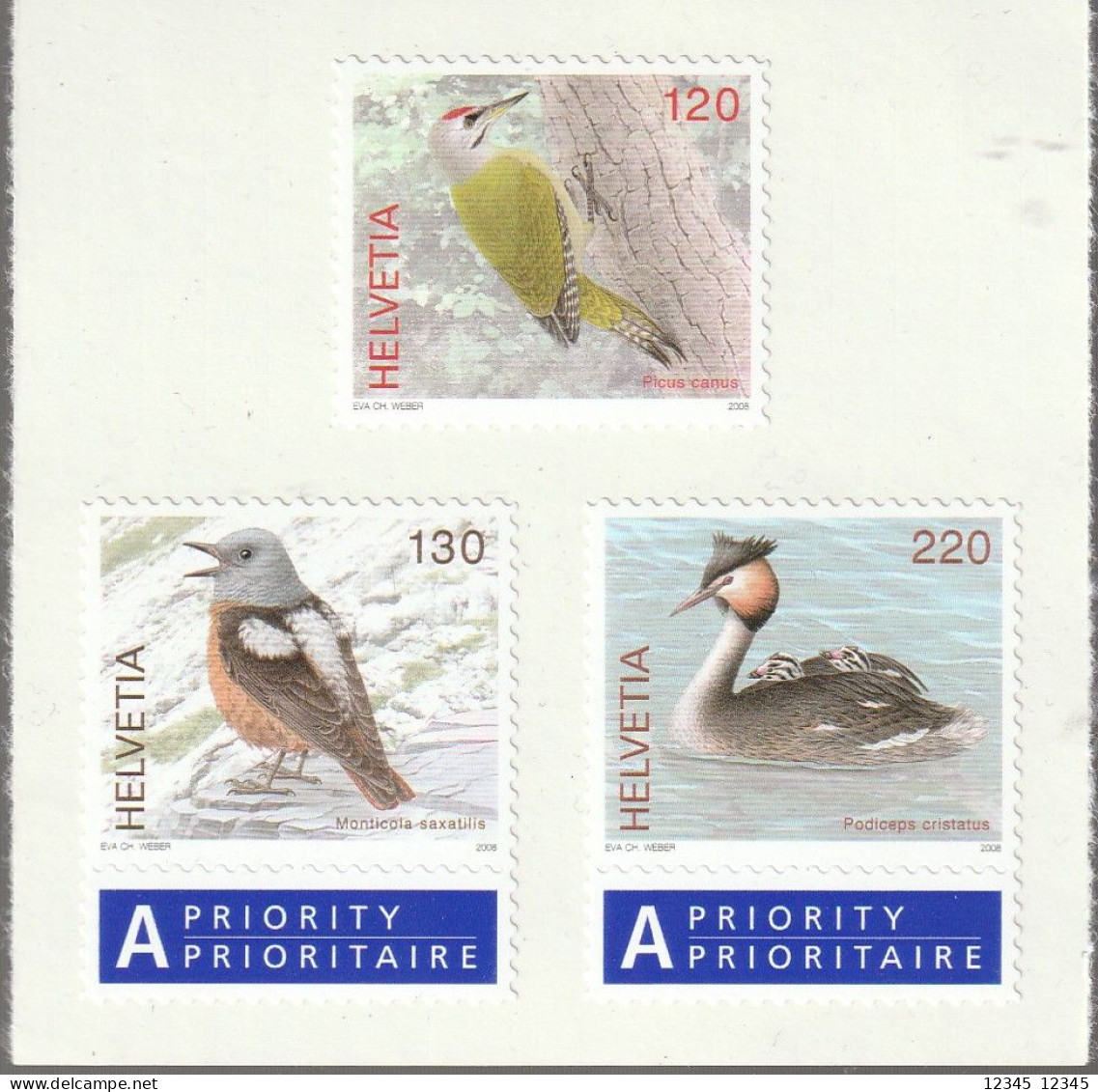 Zwitserland 2008, Postfris MNH, Birds - Neufs