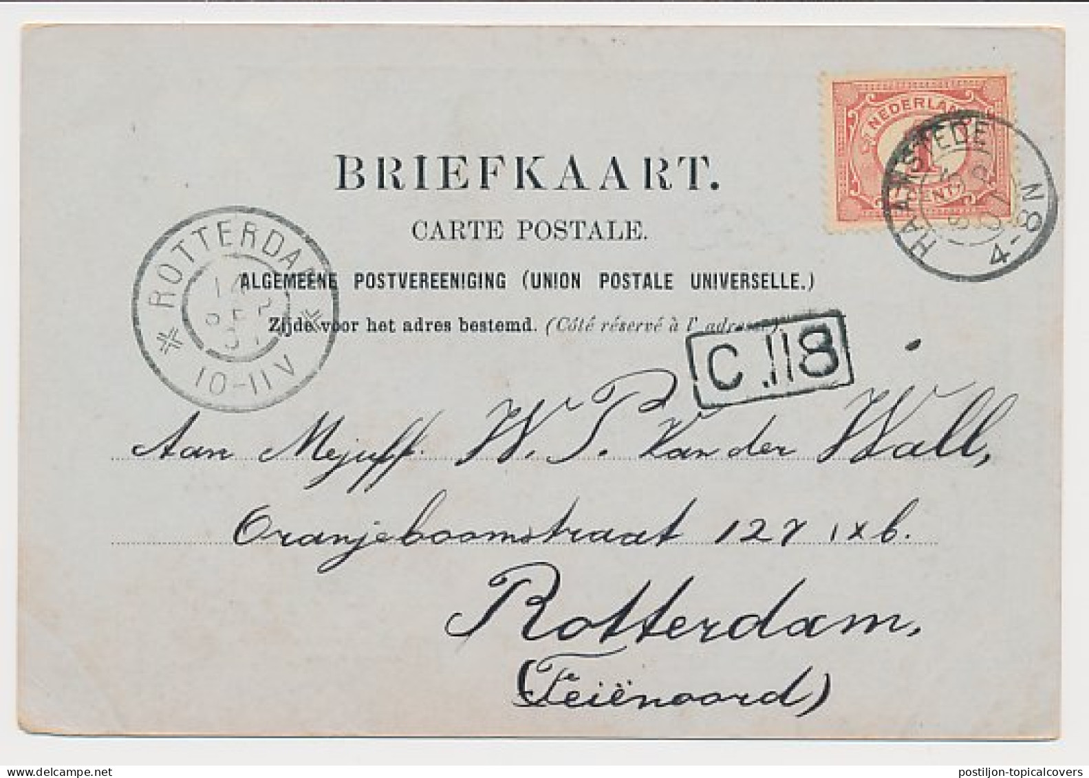 Kleinrondstempel Haamstede 1901 - Zonder Classificatie
