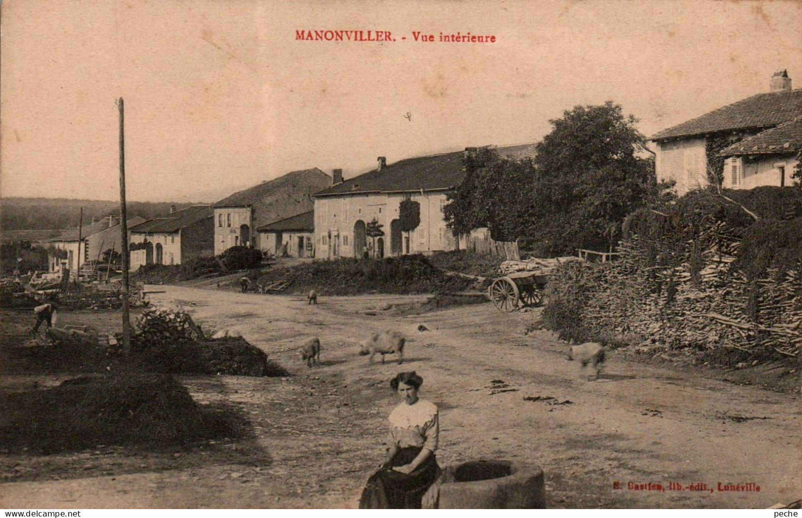 N°2659 W -cpa Manonviller -vue Intérieure- - Autres & Non Classés