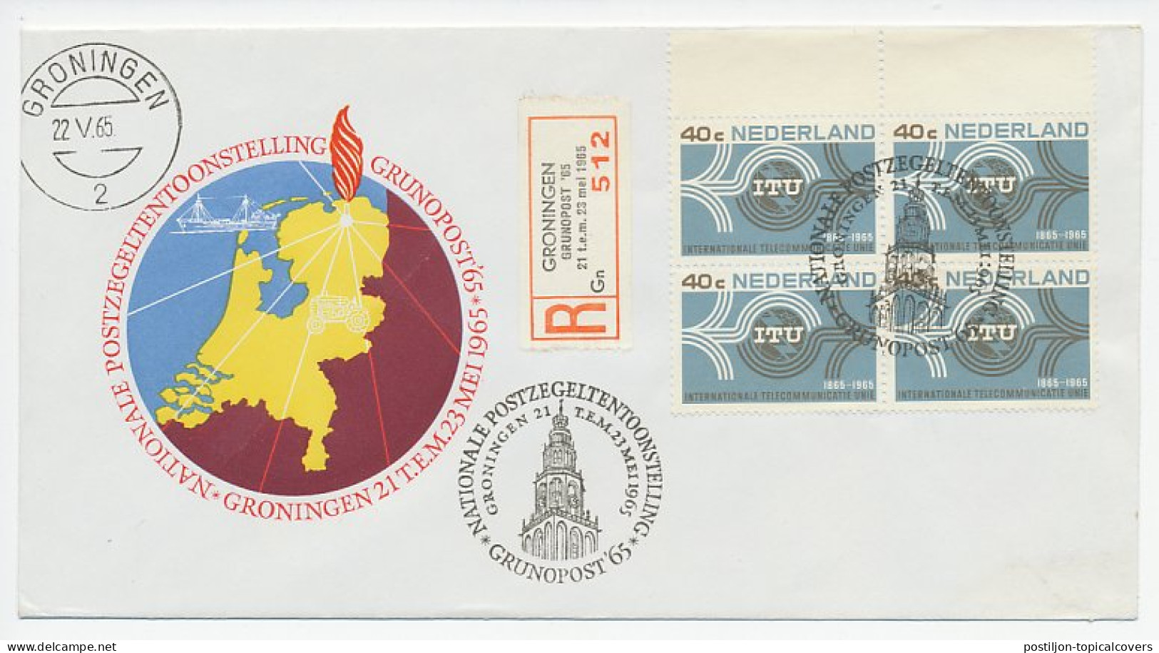 Aangetekend Groningen 1965 - GRUNOPOST - Ohne Zuordnung
