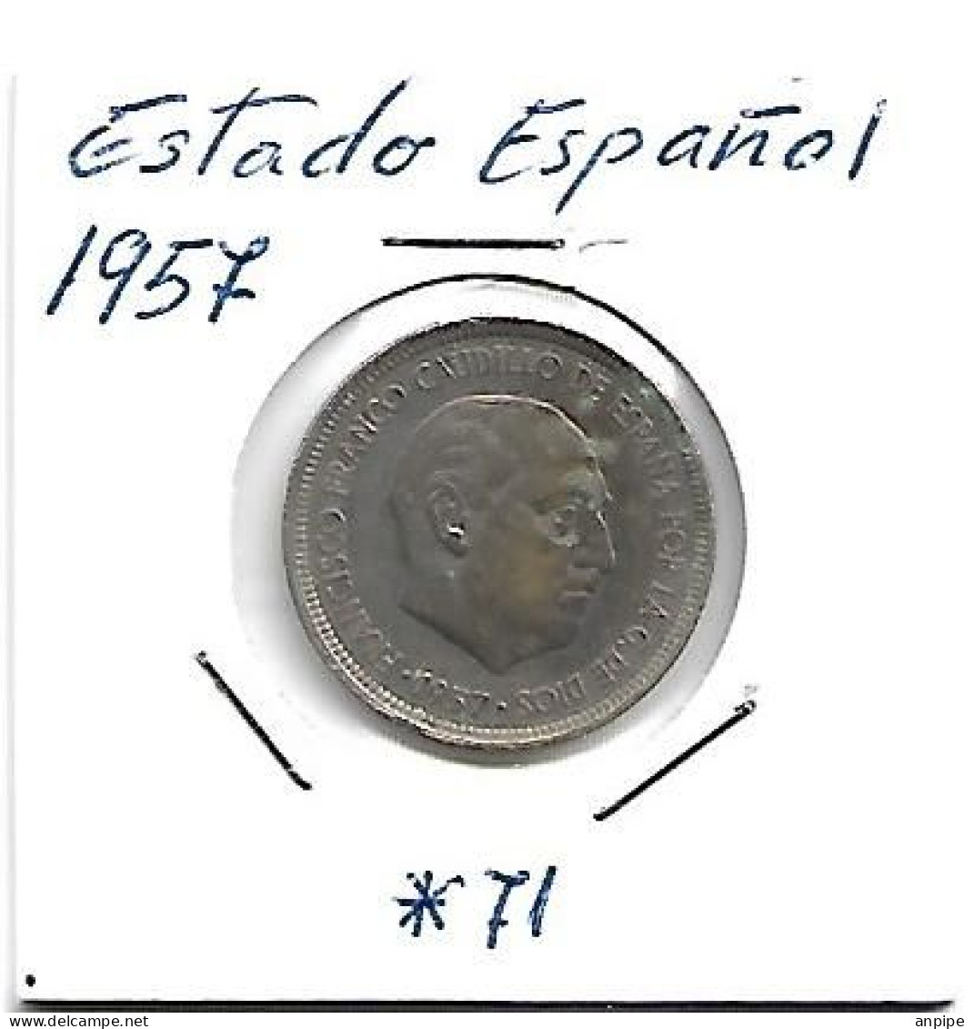 ESPAÑA 1957*71 - 5 Pesetas