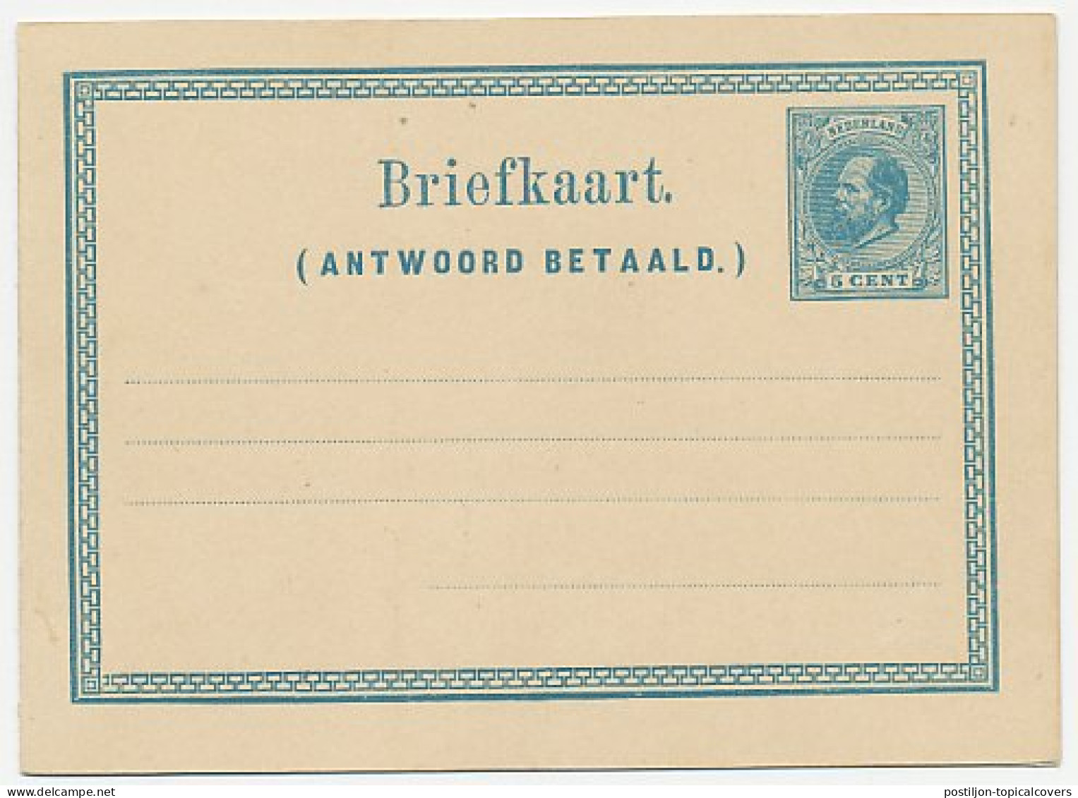 Briefkaart G. 9 - Postwaardestukken