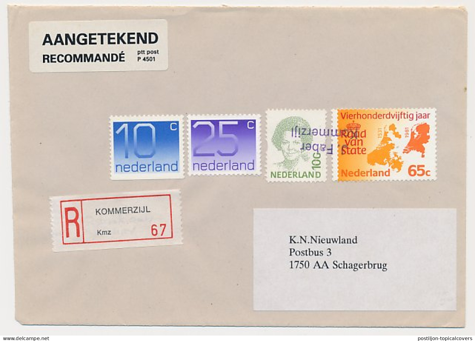 MiPag / Mini Postagentschap Aangetekend Kommerzijl  - Ohne Zuordnung