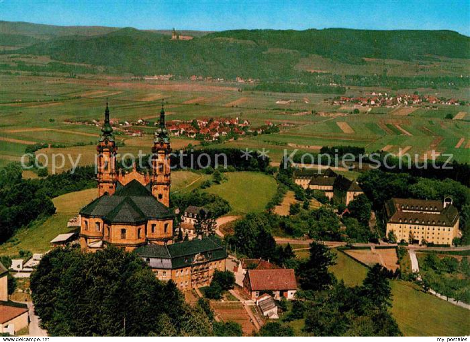 72713091 Vierzehnheiligen Fliegeraufnahme Basilika Mit Maintal Vierzehnheiligen - Staffelstein