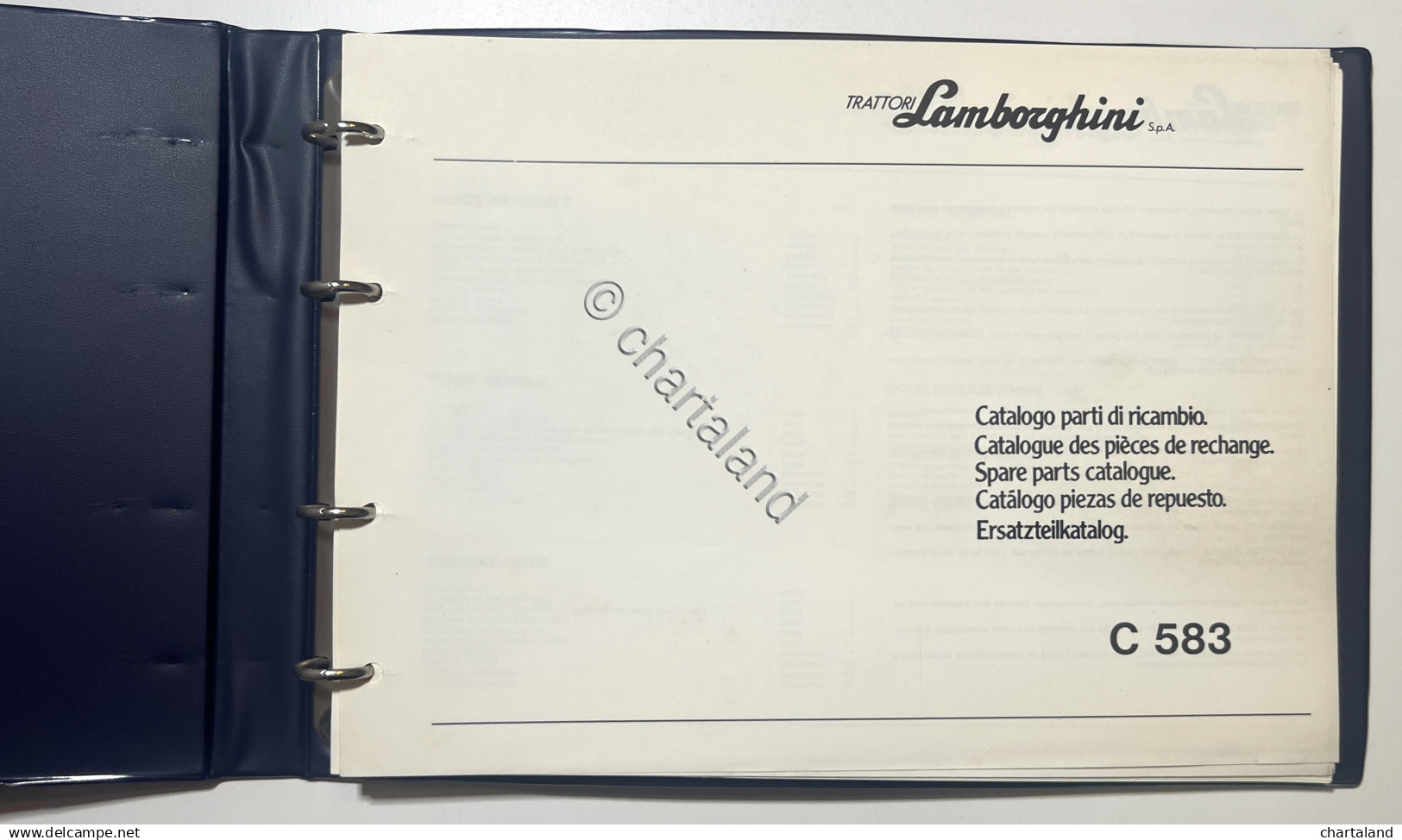 Catalogo Parti Di Ricambi Originali Lamborghini - C 583 - Ed. 1984 - Other & Unclassified