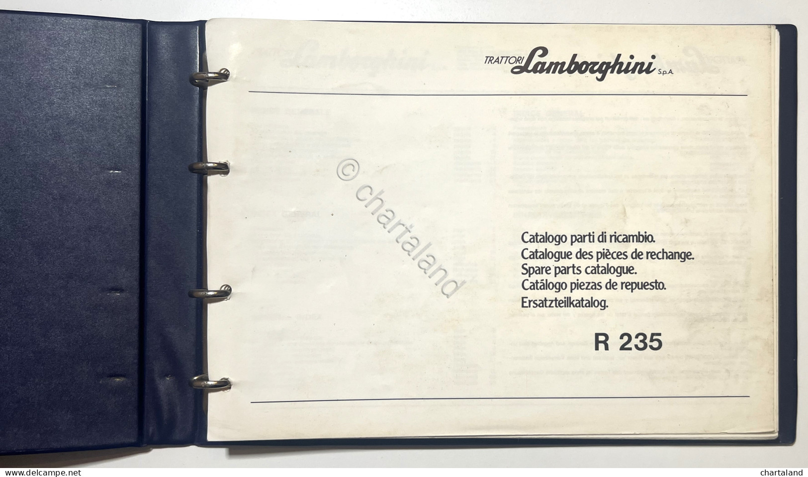 Catalogo Parti Di Ricambi Originali Lamborghini - R 235 - Ed. 1985 - Andere & Zonder Classificatie