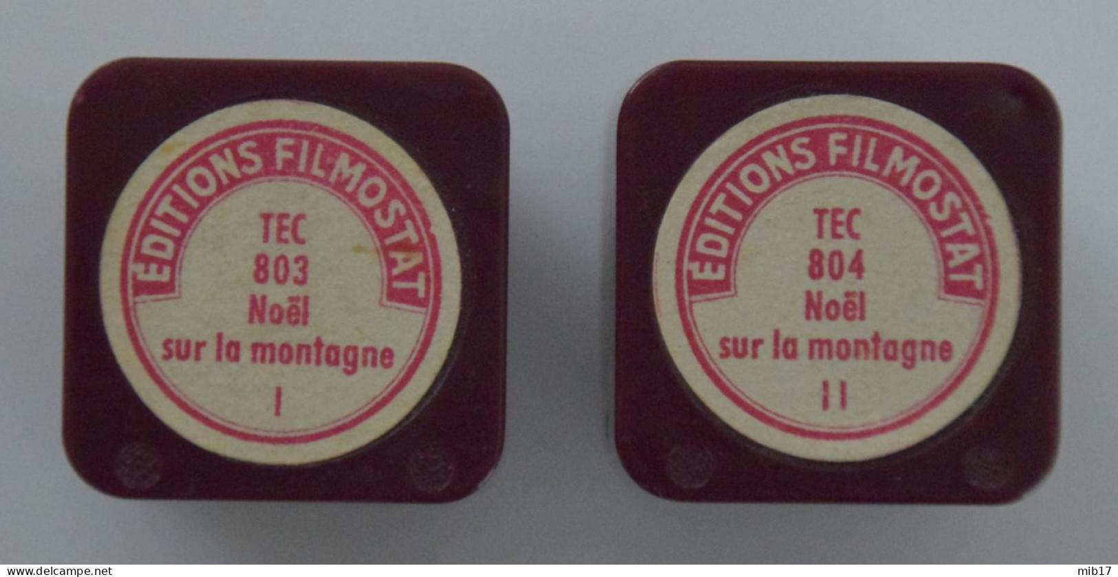 2 Films éditions FILMOSTAT Pour PATHEORAMA Avec Boite D'origine - Noël Sur La Montagne I & II Tec 803 & 804 - Filme: 35mm - 16mm - 9,5+8+S8mm