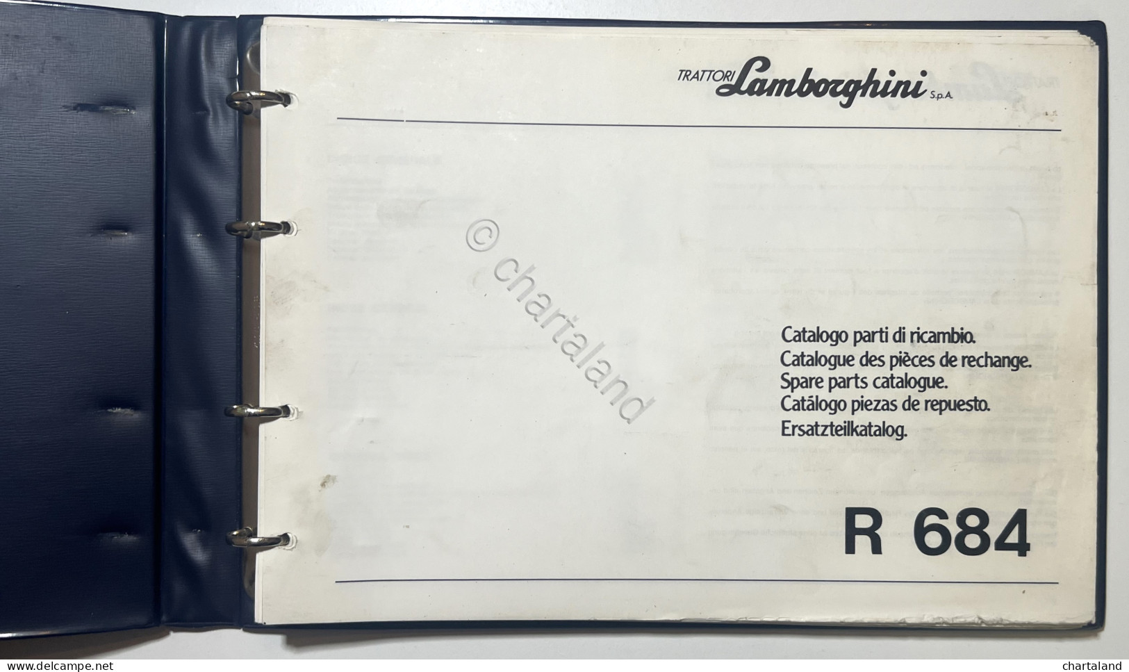 Catalogo Parti Di Ricambi Originali Lamborghini - R 684 - Ed. 1983 - Autres & Non Classés