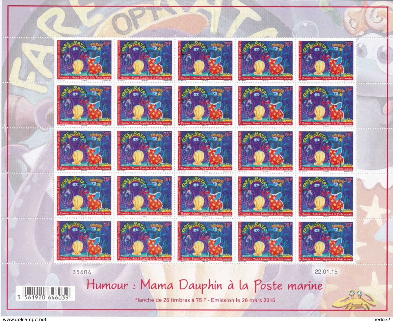 Polynésie N°1084 - Feuille Entière - Neuf ** Sans Charnière - TB - Unused Stamps