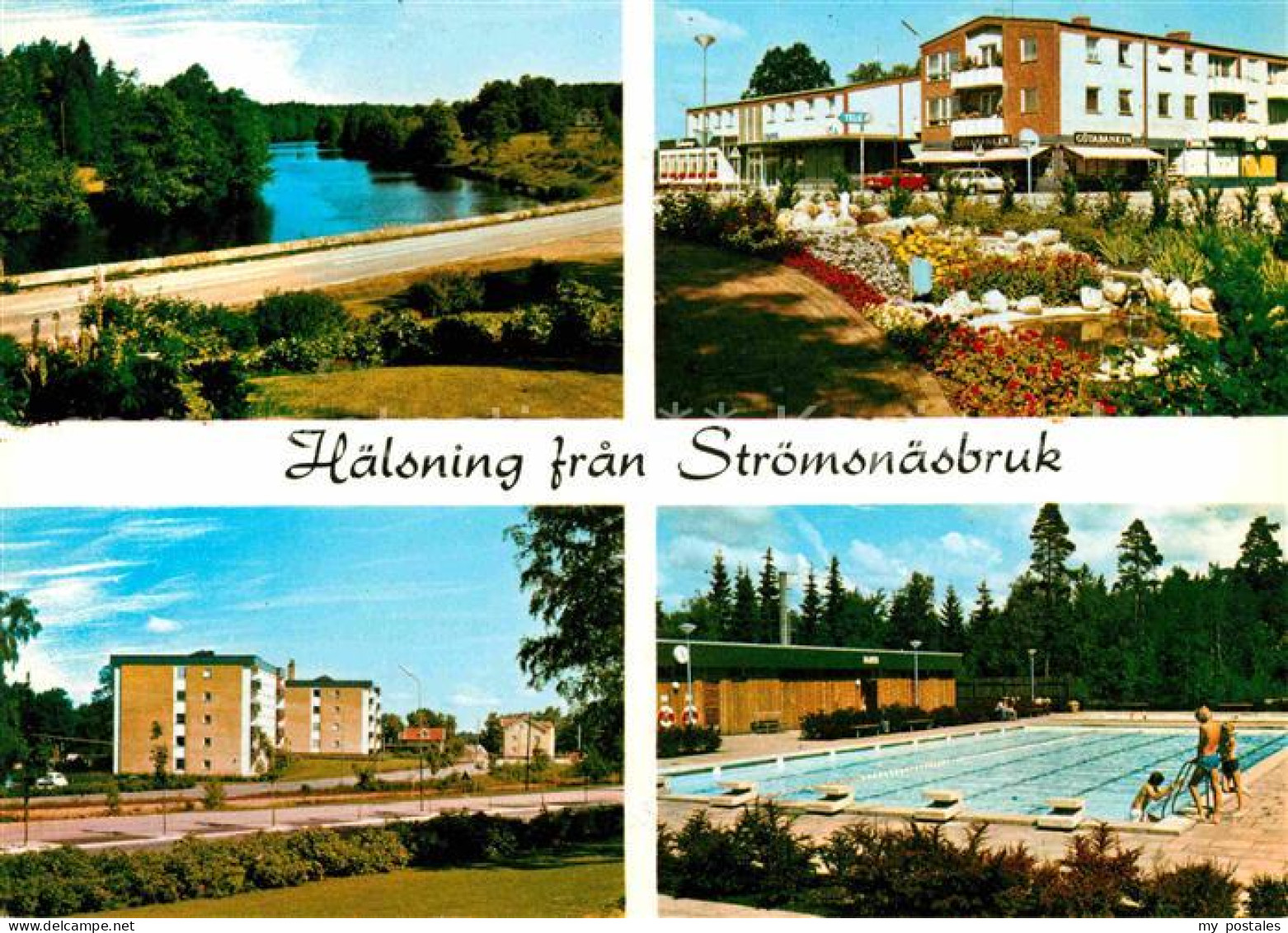 72713007 Stroemsnaesbruk Freibad Flusspartie Stroemsnaesbruk - Schweden