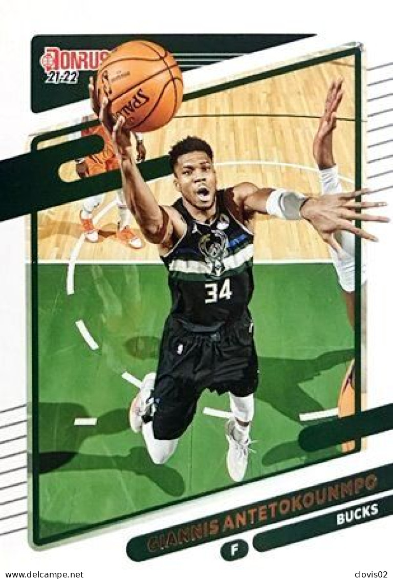 177 Giannis Antetokounmpo - Milwaukee Bucks - Carte Panini NBA Donruss 2021-2022 - Autres & Non Classés