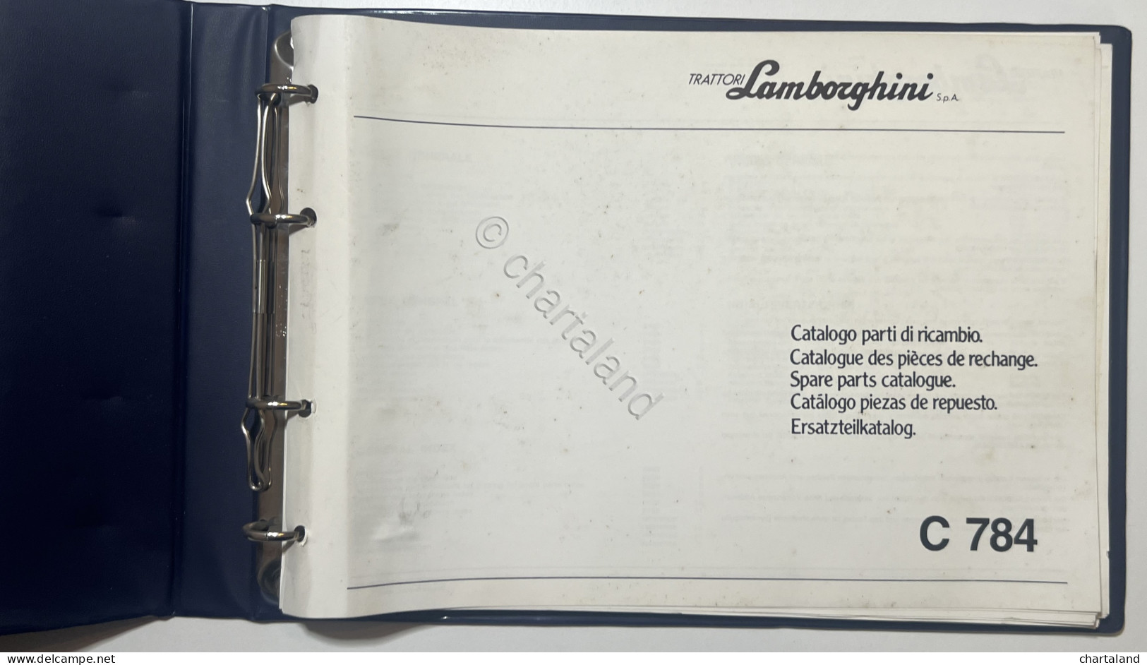 Catalogo Parti Di Ricambi Originali Lamborghini - C 784 - Ed. 1984 - Sonstige & Ohne Zuordnung