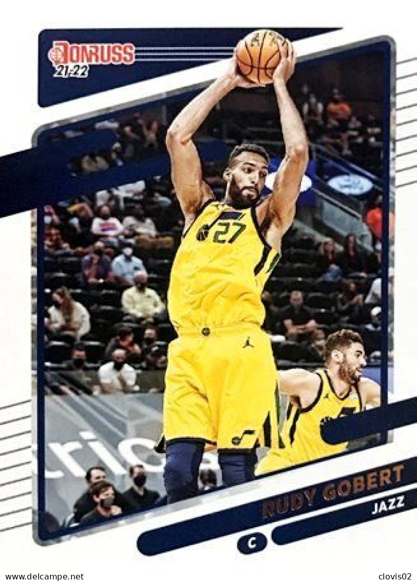 182 Rudy Gobert - Utah Jazz - Carte Panini NBA Donruss 2021-2022 - Sonstige & Ohne Zuordnung