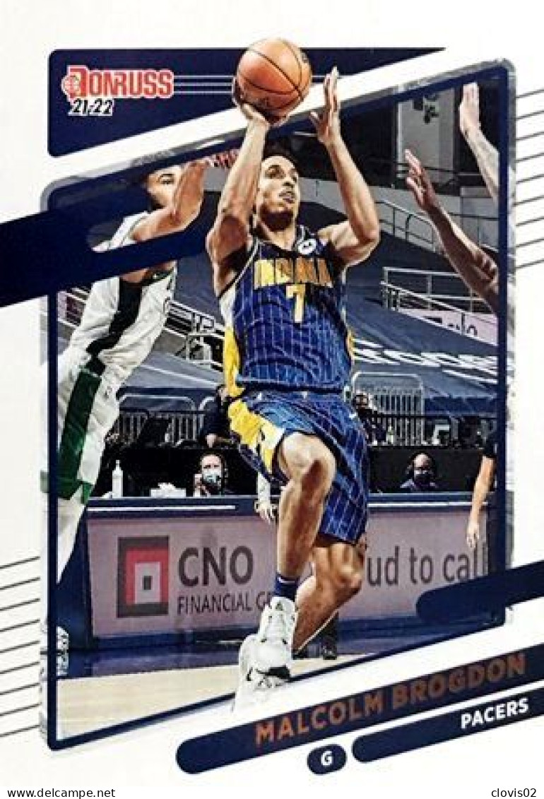 184 Malcolm Brogdon - Indiana Pacers - Carte Panini NBA Donruss 2021-2022 - Autres & Non Classés