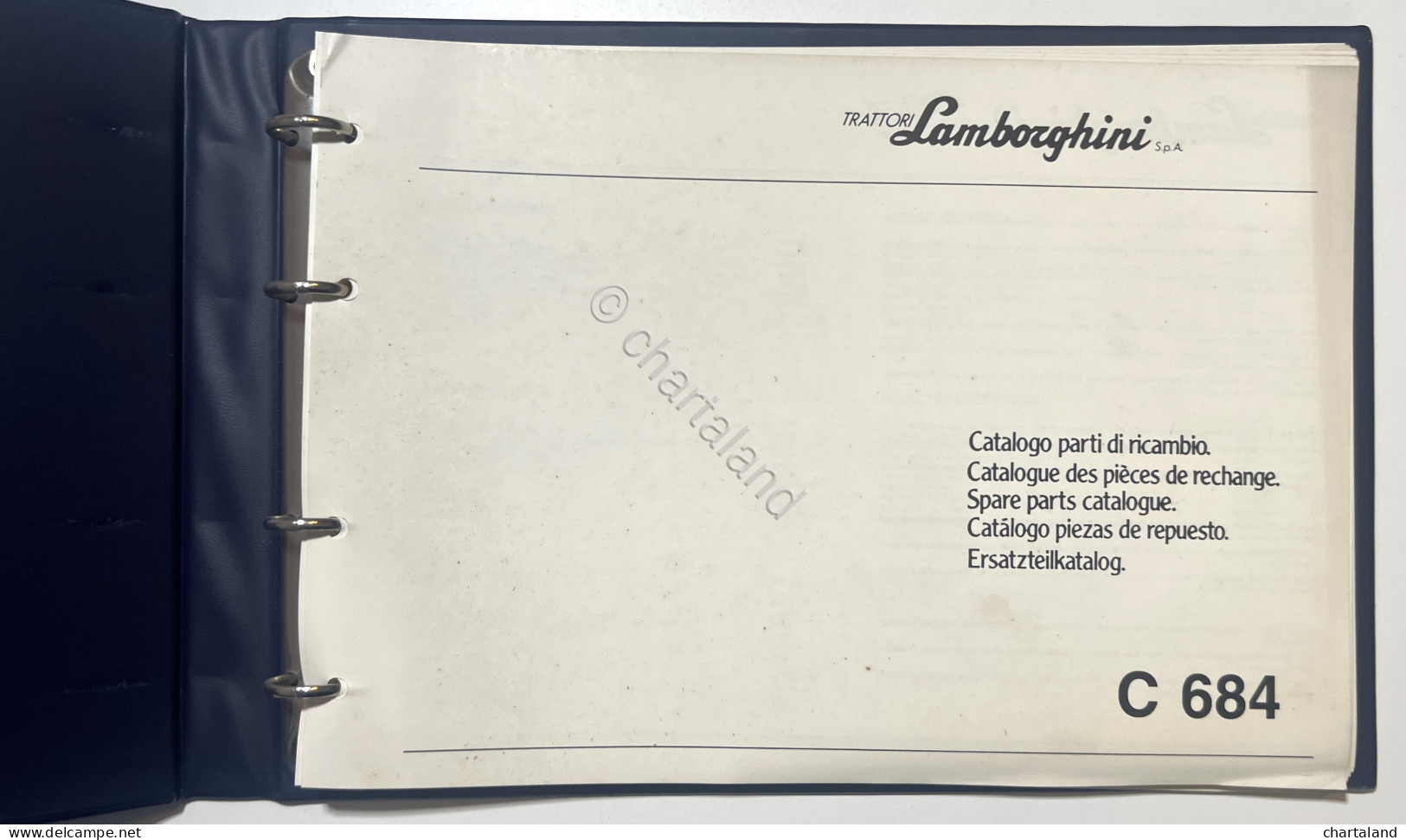 Catalogo Parti Di Ricambi Originali Lamborghini - C 684 - Ed. 1984 - Otros & Sin Clasificación