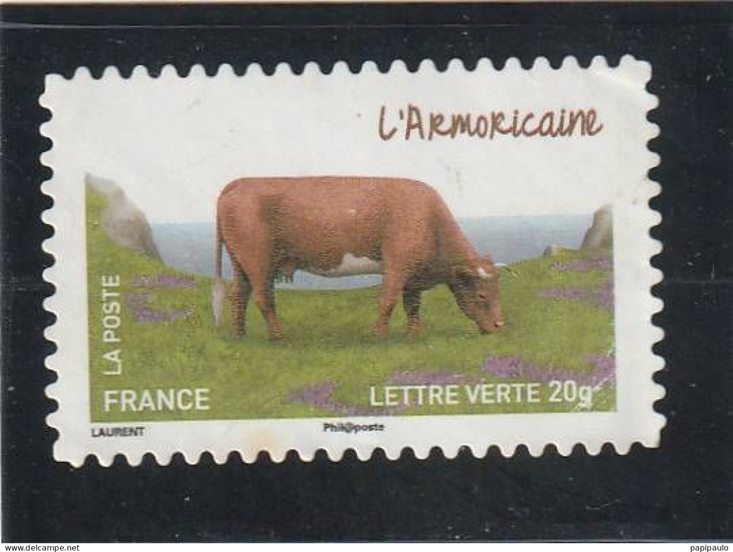 FRANCE 2014  Y&T 953    Lettre Verte 20g - Used Stamps