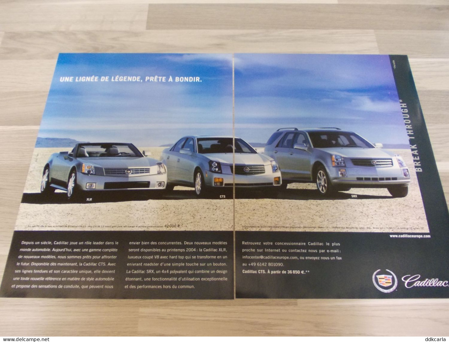 Reclame Advertentie Uit Oud Tijdschrift 2003 - Cadillac CTS - Cadillac XLR - Cadillac SRX 4X4 - Advertising
