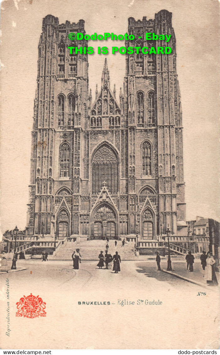 R421238 No. 6. Bruxelles. Eglise St. Gudule. Grand Bazar Anspach Editeur - World