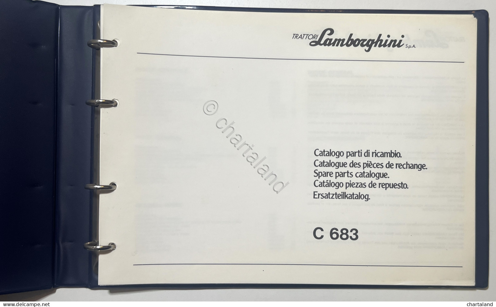 Catalogo Parti Di Ricambi Originali Lamborghini - C 683 - Ed. 1984 - Other & Unclassified