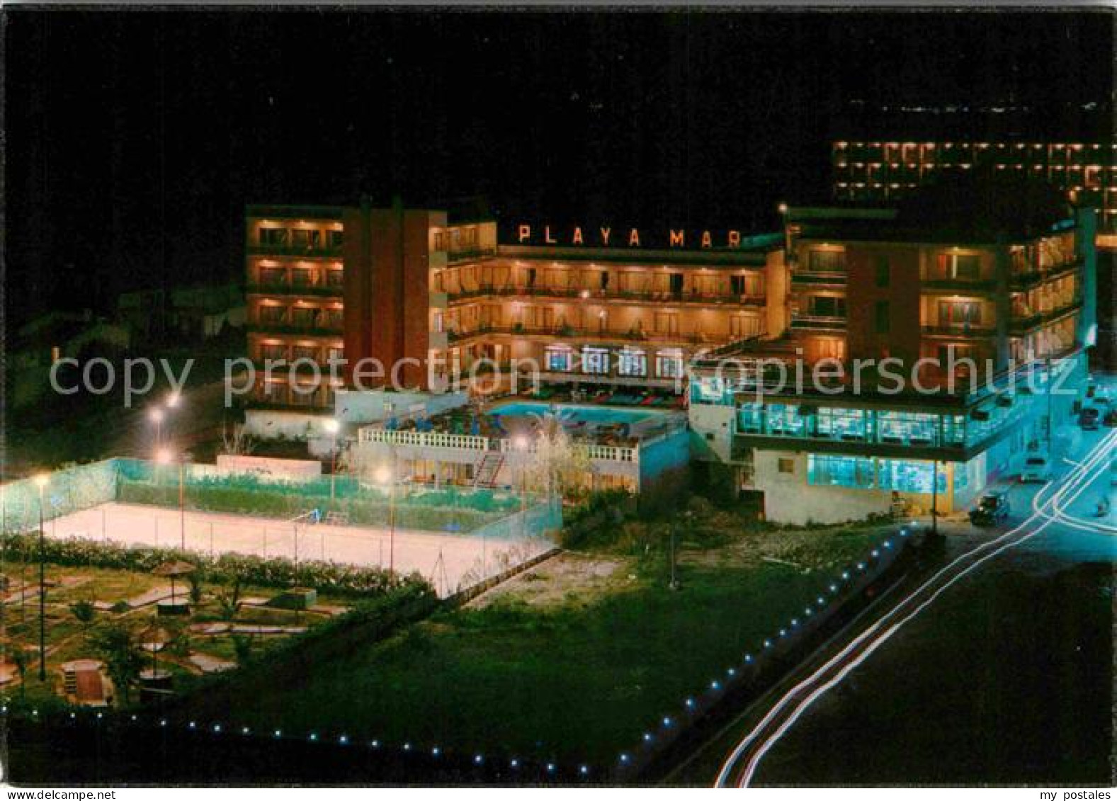 72712362 S Illot Hotel Playa Mar Nachtaufnahme Neujahrskarte S Illot - Other & Unclassified