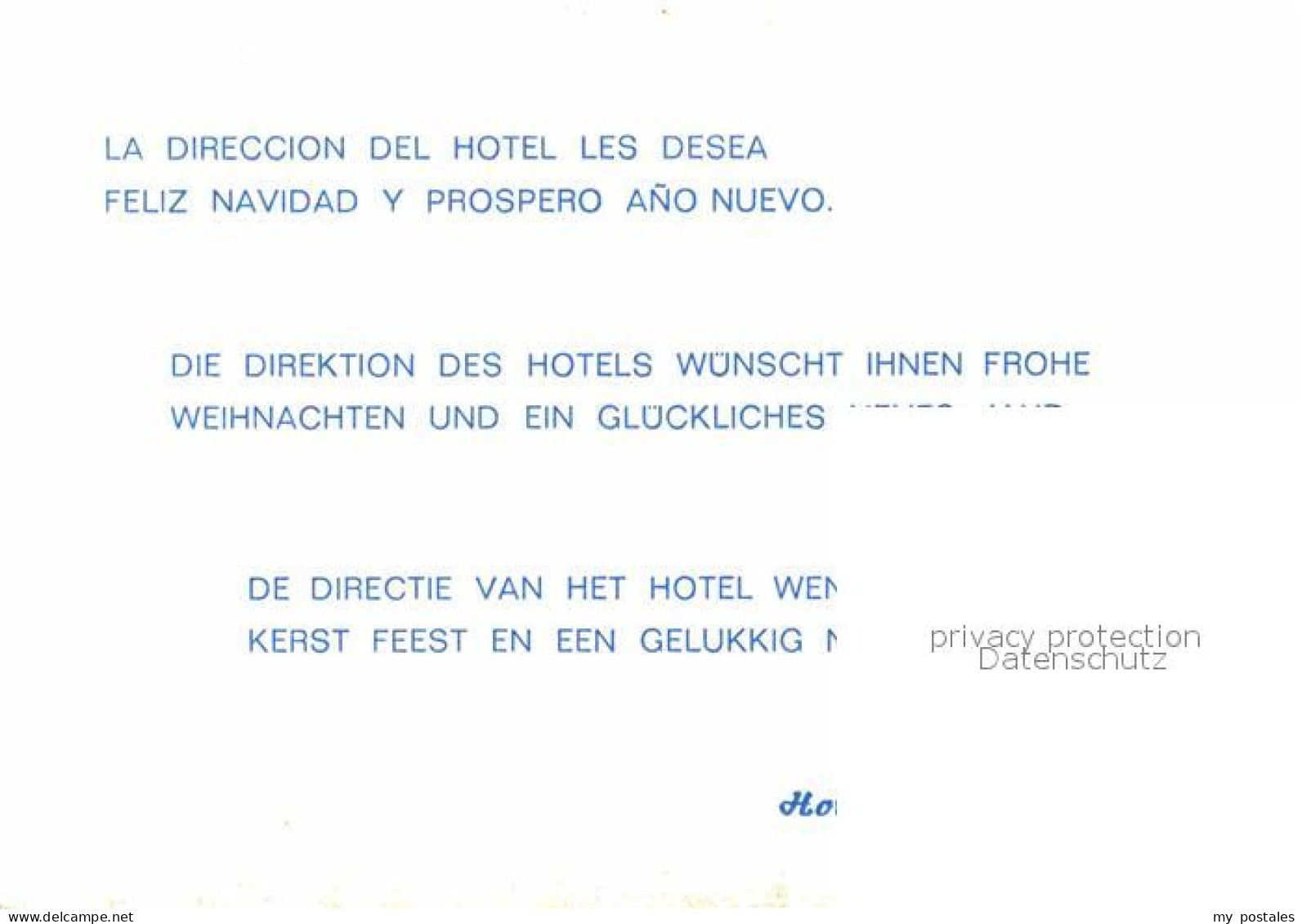 72712362 S Illot Hotel Playa Mar Nachtaufnahme Neujahrskarte S Illot - Autres & Non Classés