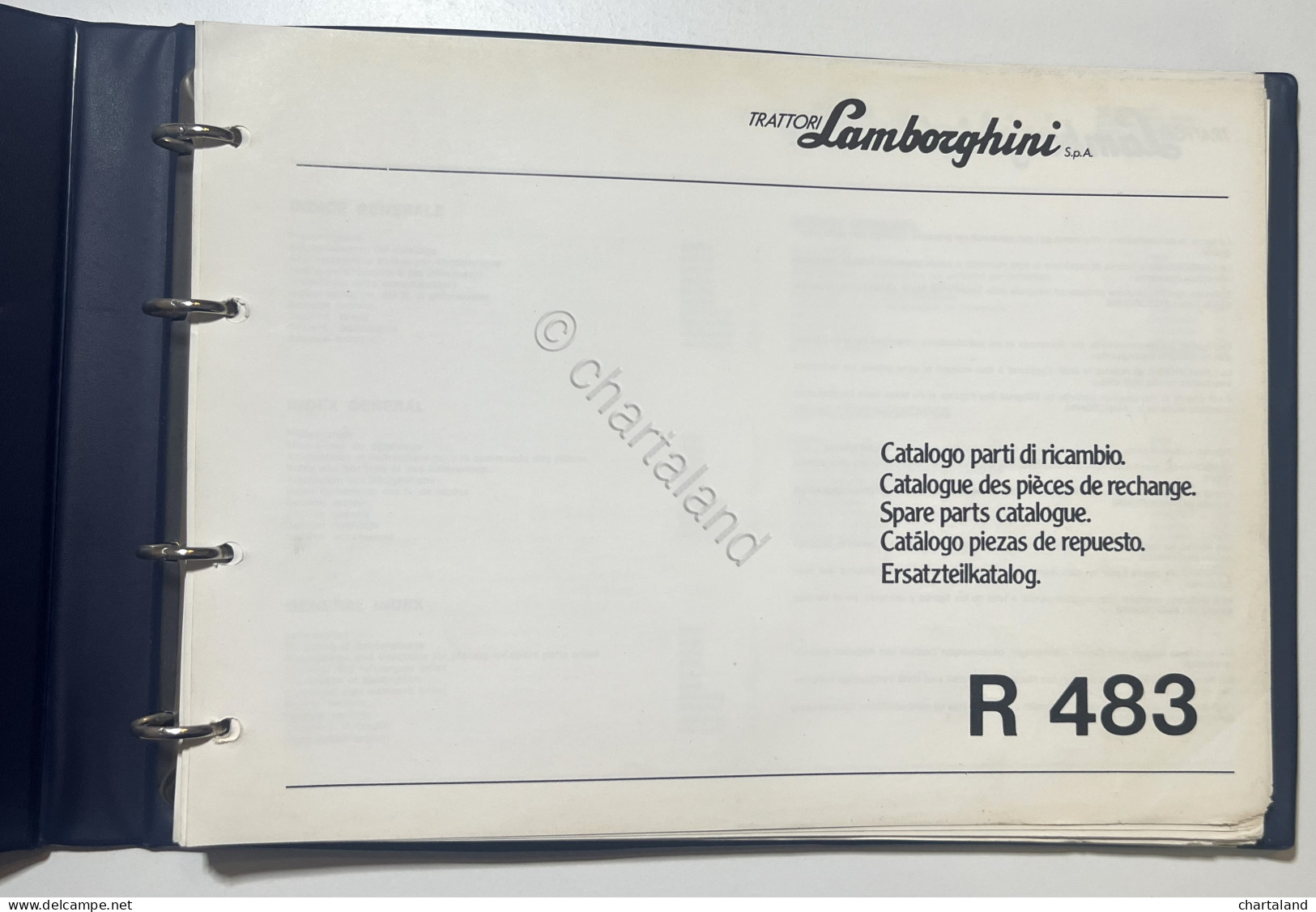 Catalogo Parti Di Ricambi Originali Lamborghini - R 483 - Ed. 1984 - Andere & Zonder Classificatie
