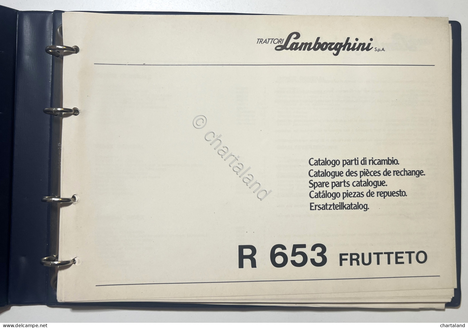 Catalogo Parti Di Ricambi Originali Lamborghini - R 653 Frutteto - Ed. 1983 - Otros & Sin Clasificación