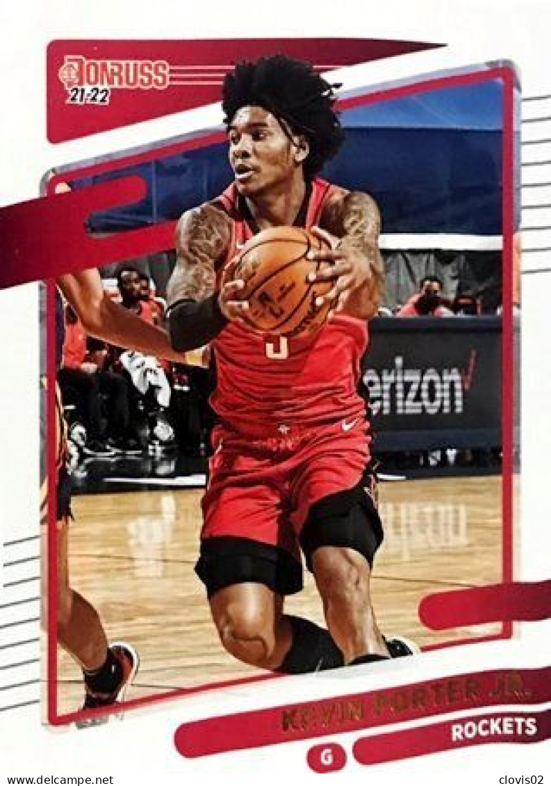 191 Kevin Porter Jr. - Houston Rockets - Carte Panini NBA Donruss 2021-2022 - Sonstige & Ohne Zuordnung