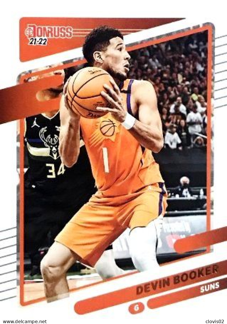 200 Devin Booker - Phoenix Suns - Carte Panini NBA Donruss 2021-2022 - Sonstige & Ohne Zuordnung