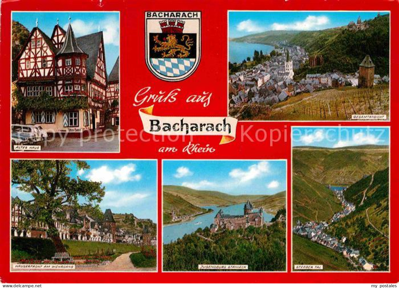 72711810 Bacharach Rhein Jugendburg Stahleck Steger-Tal Altes-Haus Wehrgang Bach - Bacharach