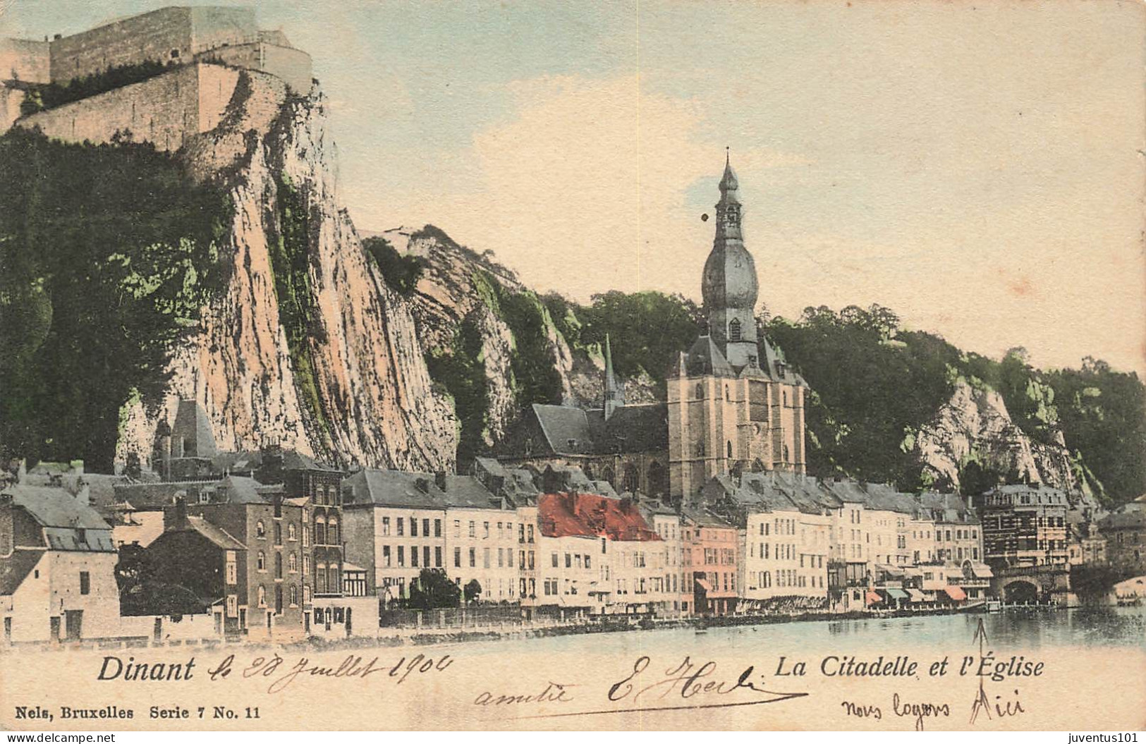 CPA Dinant-La Citadelle Et L'église-Timbre     L2916 - Dinant
