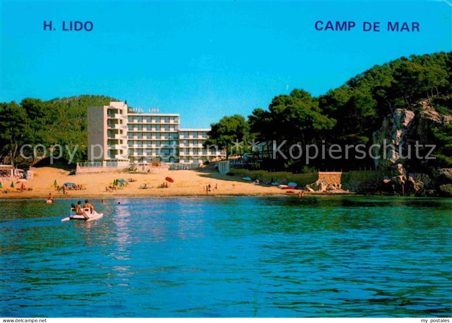 72711794 Camp De Mar Hotel Lido Strand Ansicht Vom Meer Aus Andratx Mallorca - Autres & Non Classés