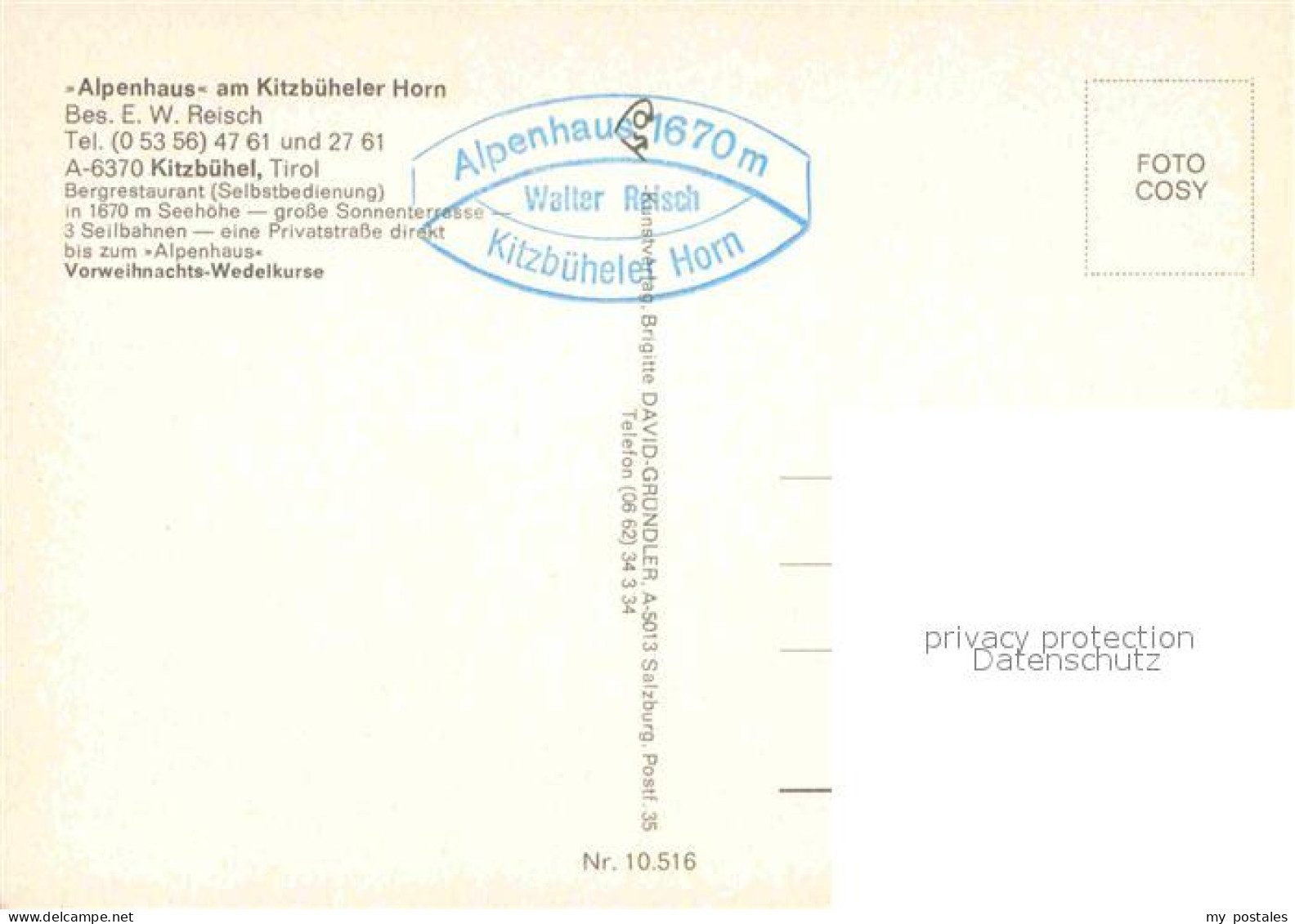 72711766 Kitzbuehel Tirol Alpenhaus Am Kitzbueheler Horn Bergrestaurant Alpenpan - Altri & Non Classificati