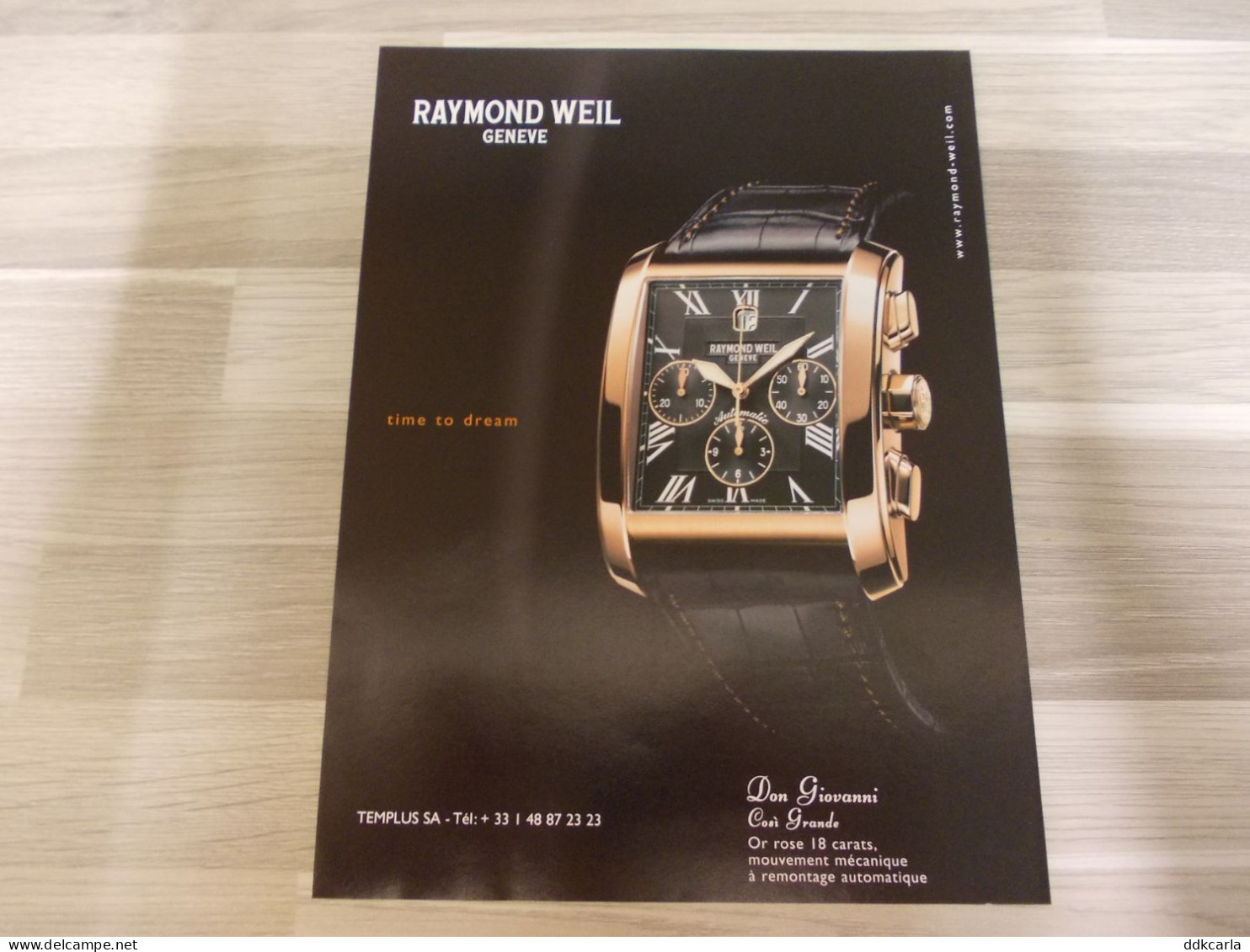 Reclame Advertentie Uit Oud Tijdschrift 2003 - Raymond Weil Geneve Montres - Watches - Publicités