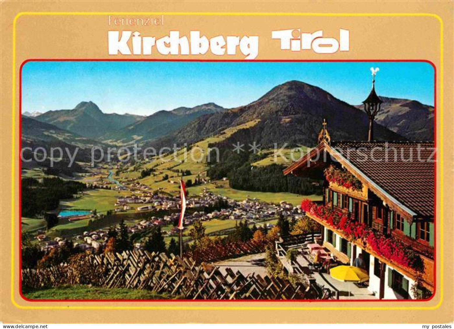 72711720 Kirchberg Tirol Jausenstation Filzerhof Panorama Blick Gegen Rettenstei - Sonstige & Ohne Zuordnung