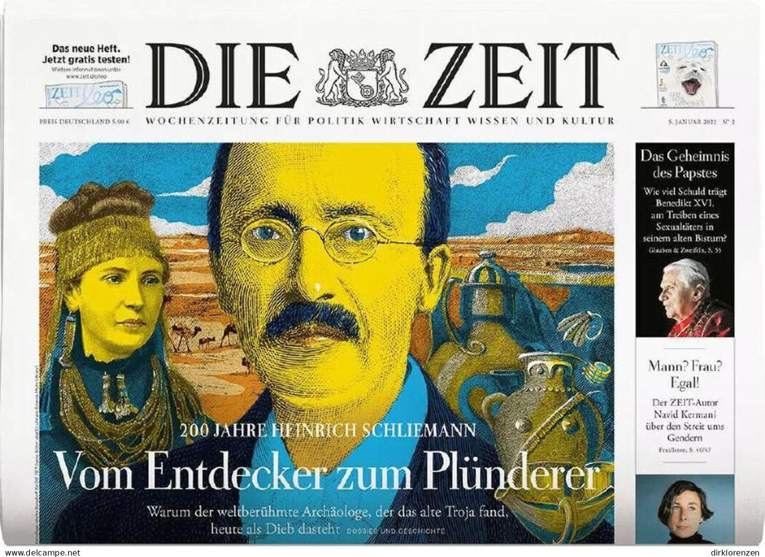 Die Zeit Magazine Germany 2022-02 Heinrich Schliemann - Ohne Zuordnung