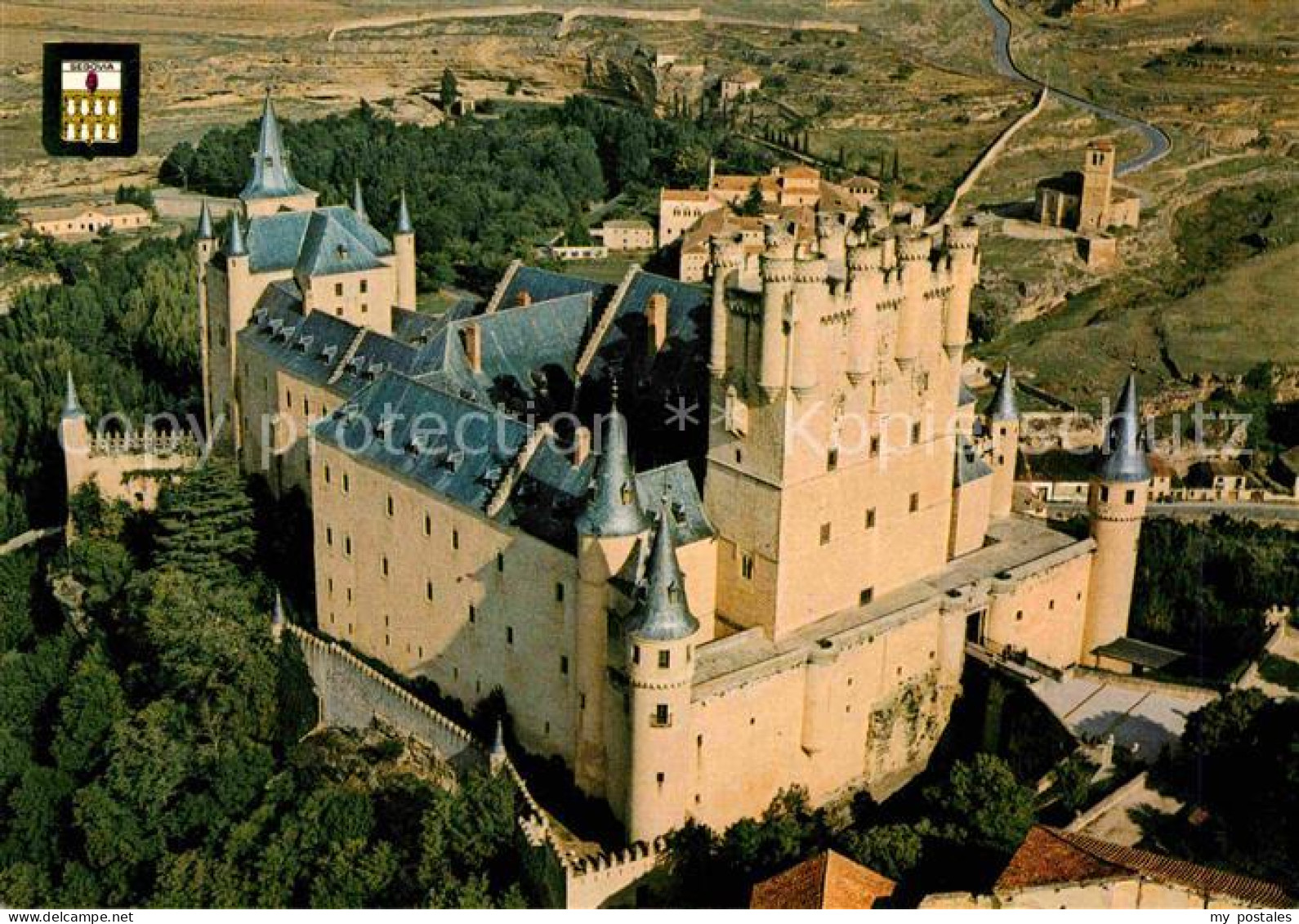 72711704 Segovia Alcazar Vista Aerea Burg Segovia - Autres & Non Classés