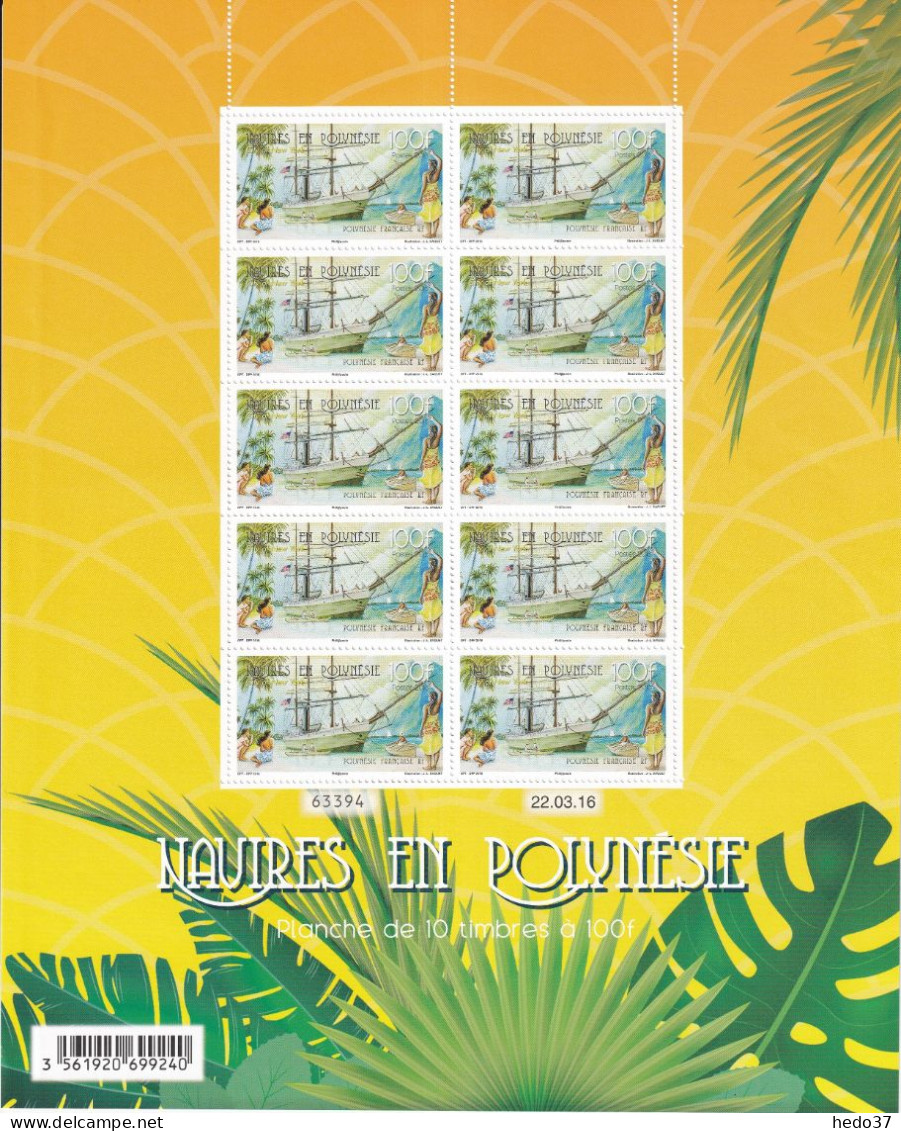 Polynésie N°1115/1117 - Feuille Entière - Neuf ** Sans Charnière - TB - Unused Stamps