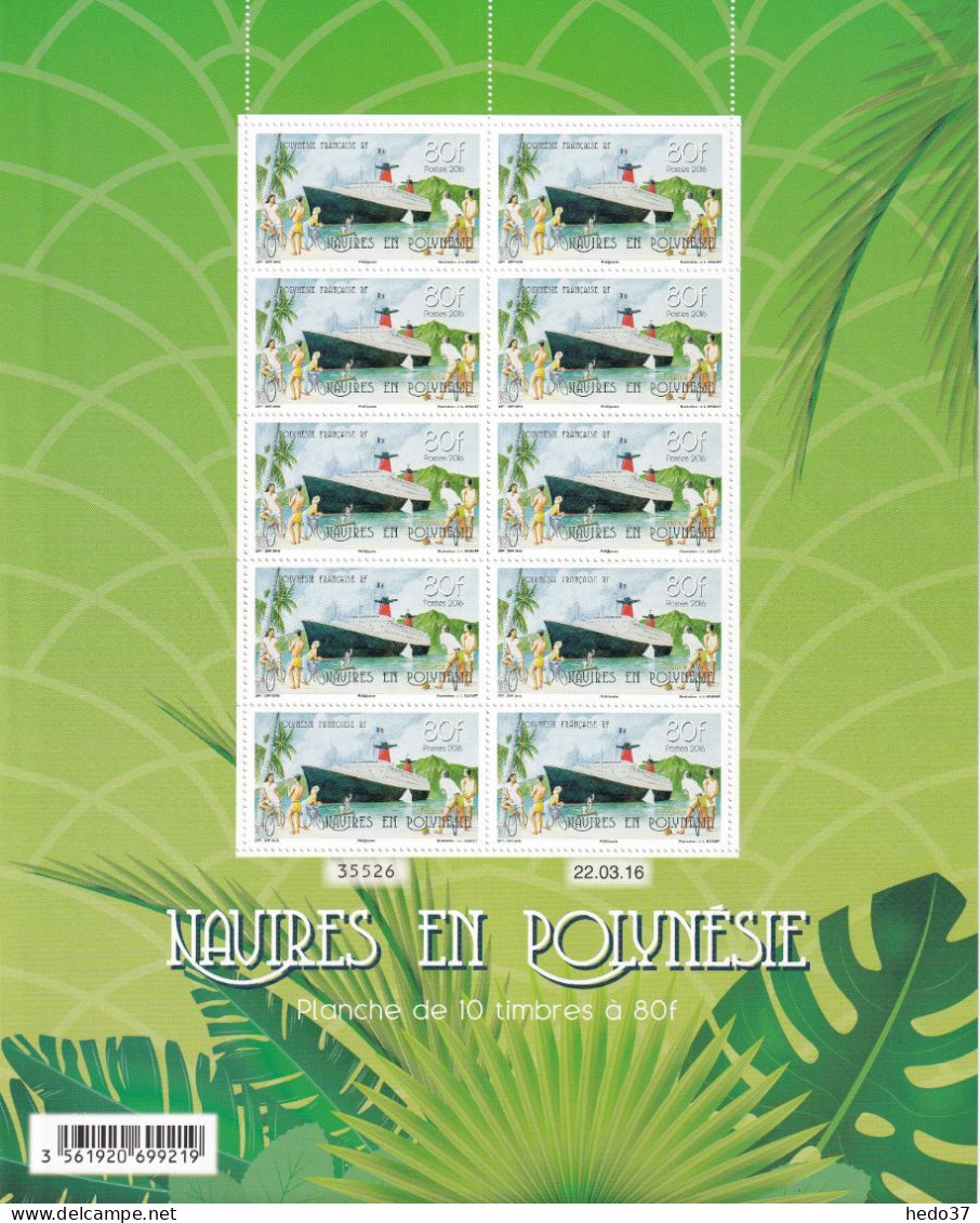 Polynésie N°1115/1117 - Feuille Entière - Neuf ** Sans Charnière - TB - Unused Stamps