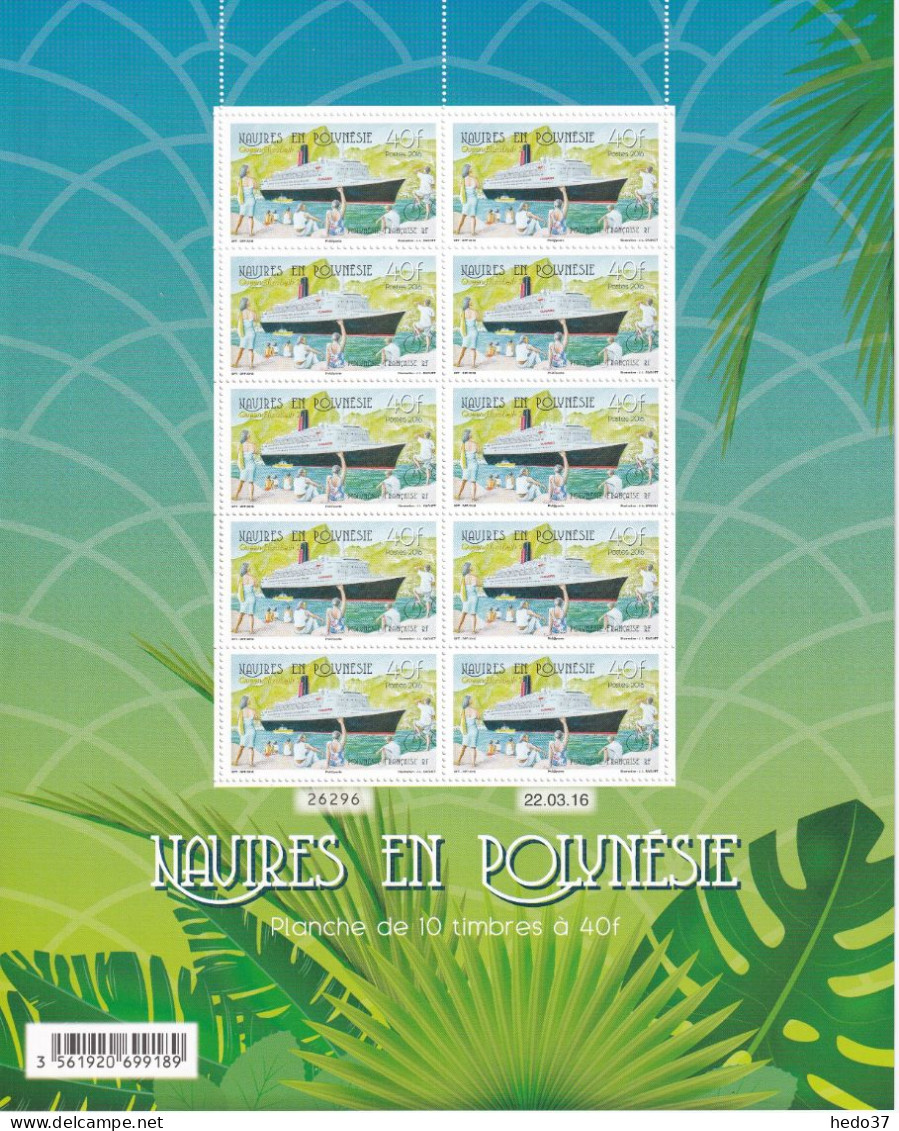 Polynésie N°1115/1117 - Feuille Entière - Neuf ** Sans Charnière - TB - Unused Stamps