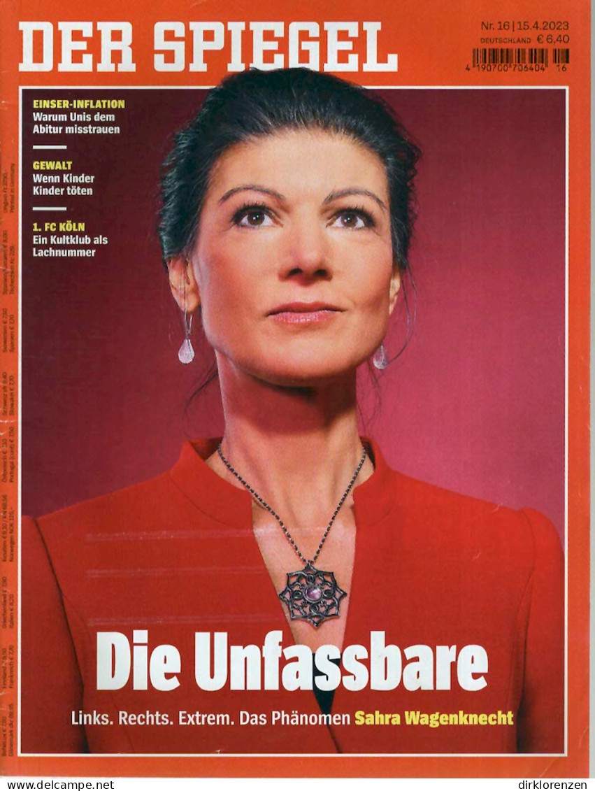 Der Spiegel Magazine Germany 2023-16 Wagenknecht Cindy Sherman Feis Ben Proffitt - Ohne Zuordnung