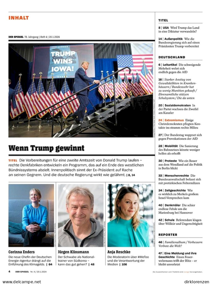 Der Spiegel Magazine Germany 2024-04 Donald Trump - Ohne Zuordnung