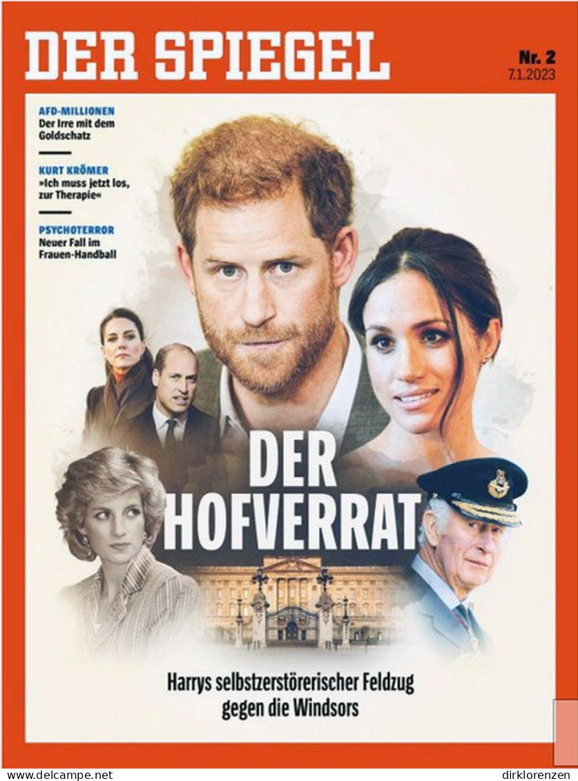 Der Spiegel Magazine Germany 2023-02 Harry Meghan Diana Charles - Ohne Zuordnung