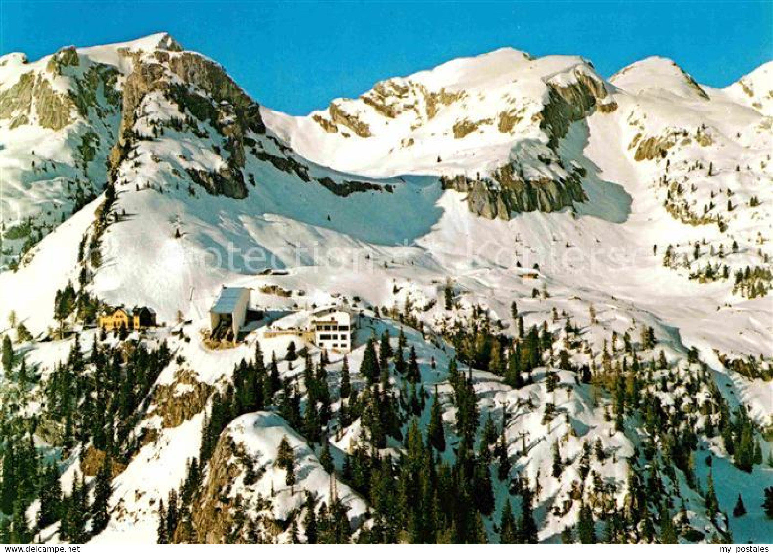 72711644 Maurach Achensee Rofan Skigebiet Mit Bergstation Winterpanorama Flieger - Autres & Non Classés