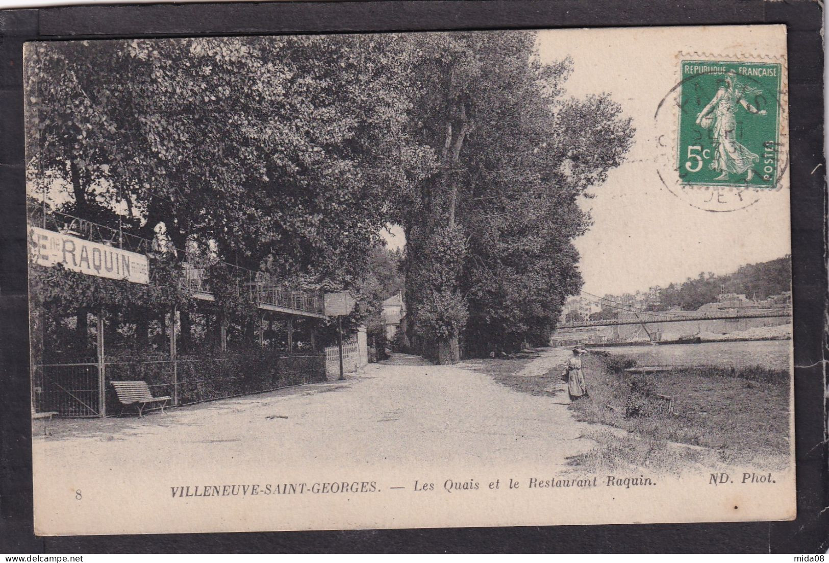 94. VILLENEUVE SAINT GEORGES . Les Quais Et Le Restaurant Raquin . - Villeneuve Saint Georges