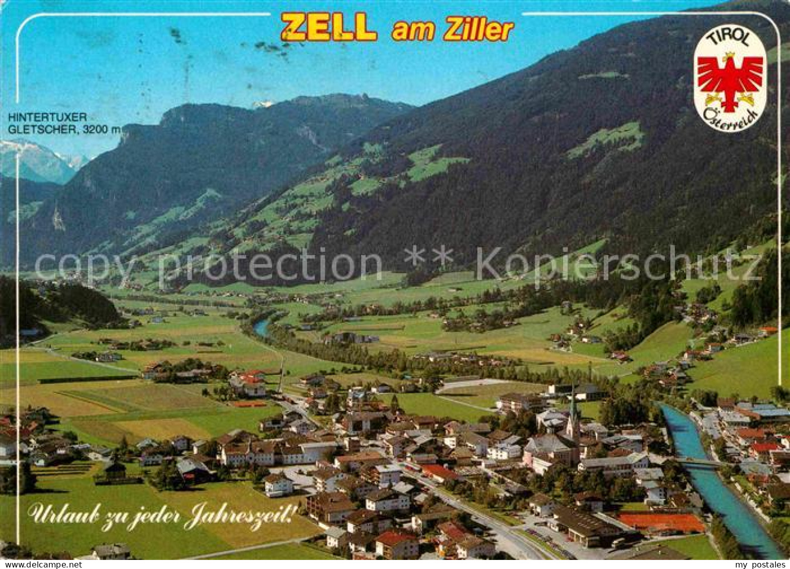 72711595 Zell Ziller Tirol Sommer Und Wintererholungsort Fliegeraufnahme Alpenpa - Altri & Non Classificati