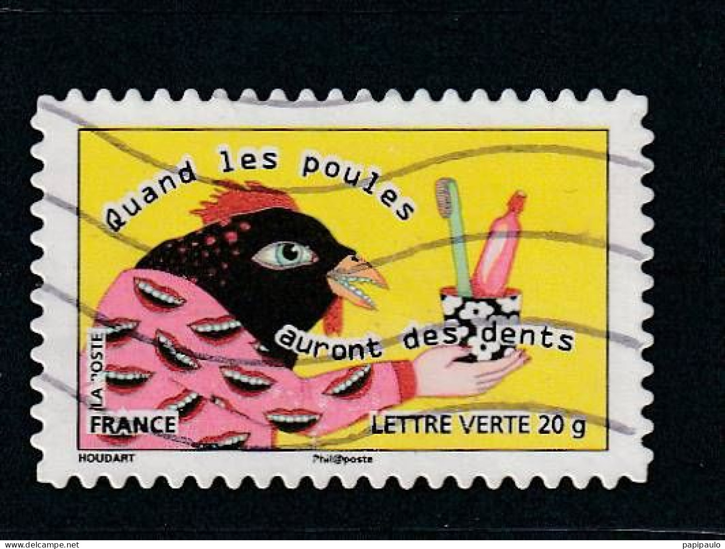 FRANCE 2013  Y&T 793    Lettre Verte 20g - Used Stamps
