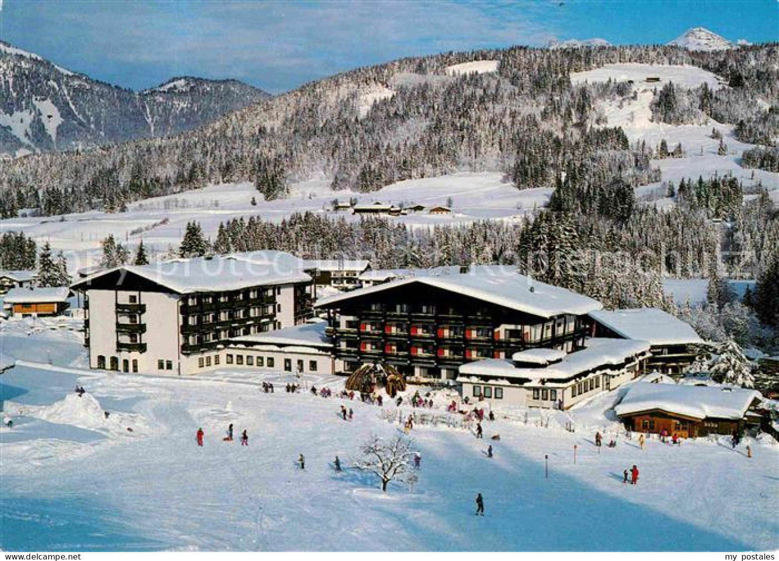 72711548 Fieberbrunn Tirol Wintersportplatz Hotels Fliegeraufnahme Fieberbrunn - Altri & Non Classificati